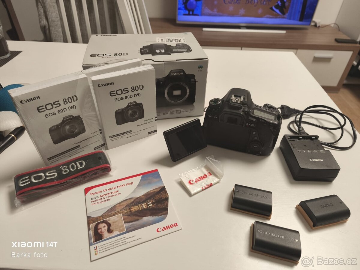 Canon 80D + příslušenství - 2