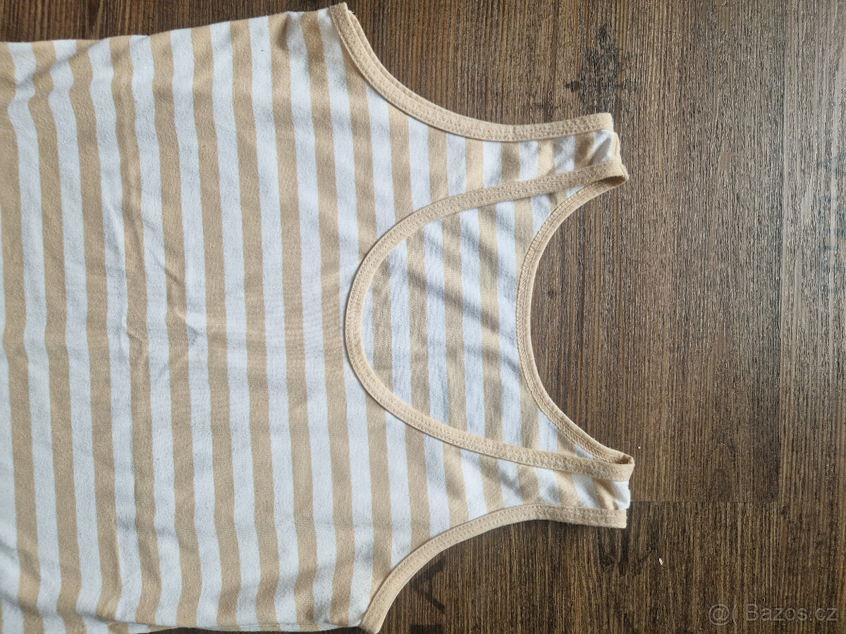 Šaty dlouhé - tílkové-proužkované - 2