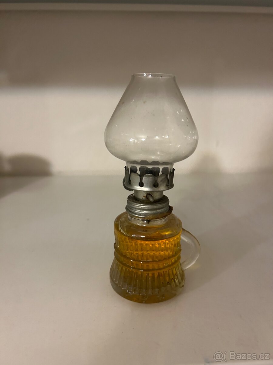 Bambusová pochodeň, louč a petrolejová lampa malá - 2