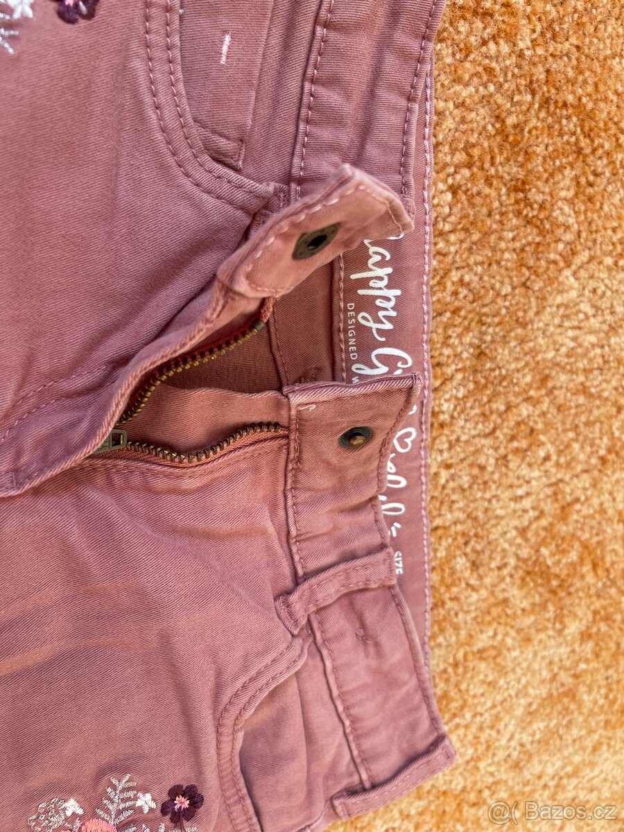 Dívčí zateplené kalhoty 122 - 2