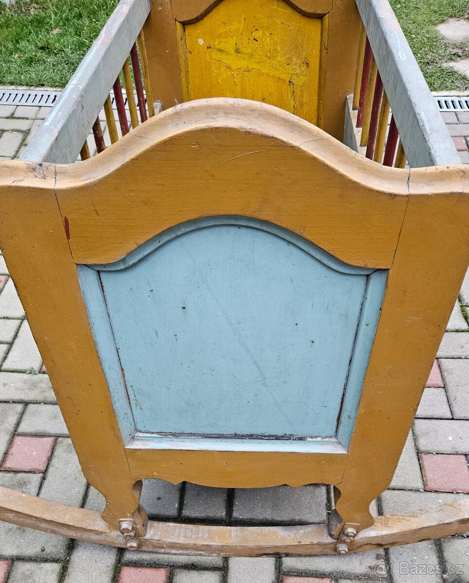 Retro dětská kolébka - 2