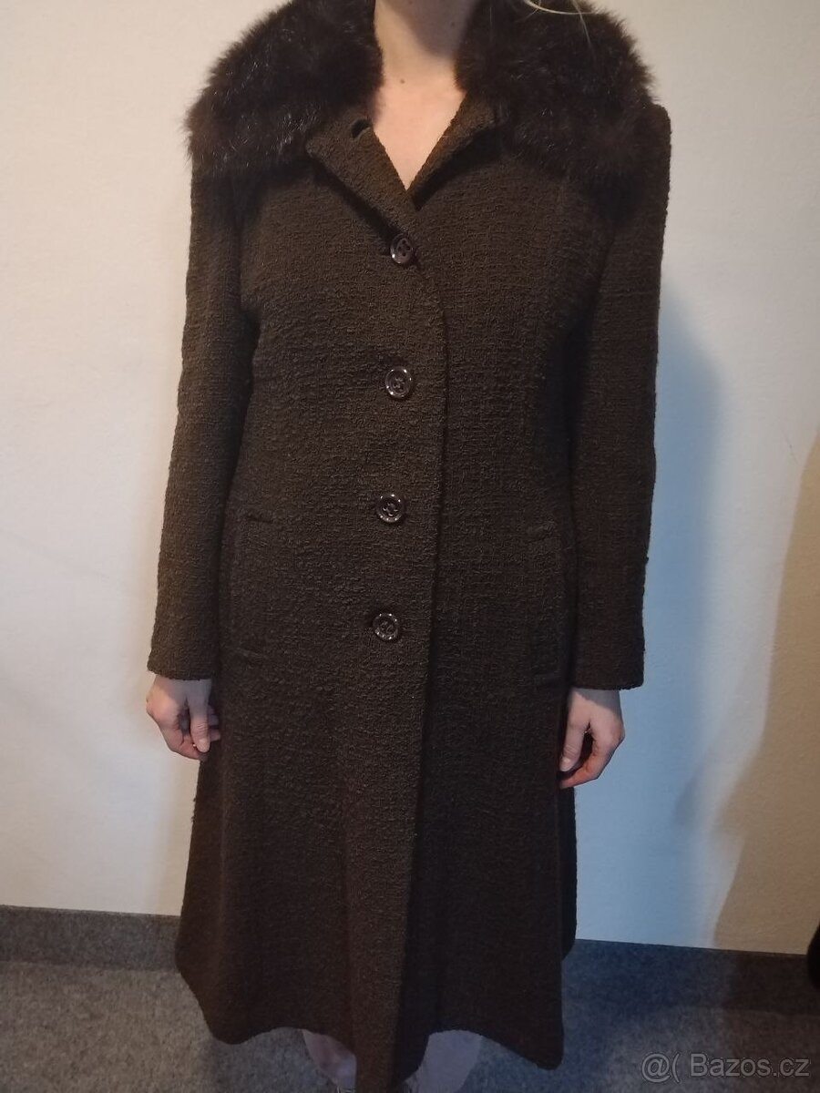 Elegantní vintage kabát OT Prostějov – výborný stav - 2