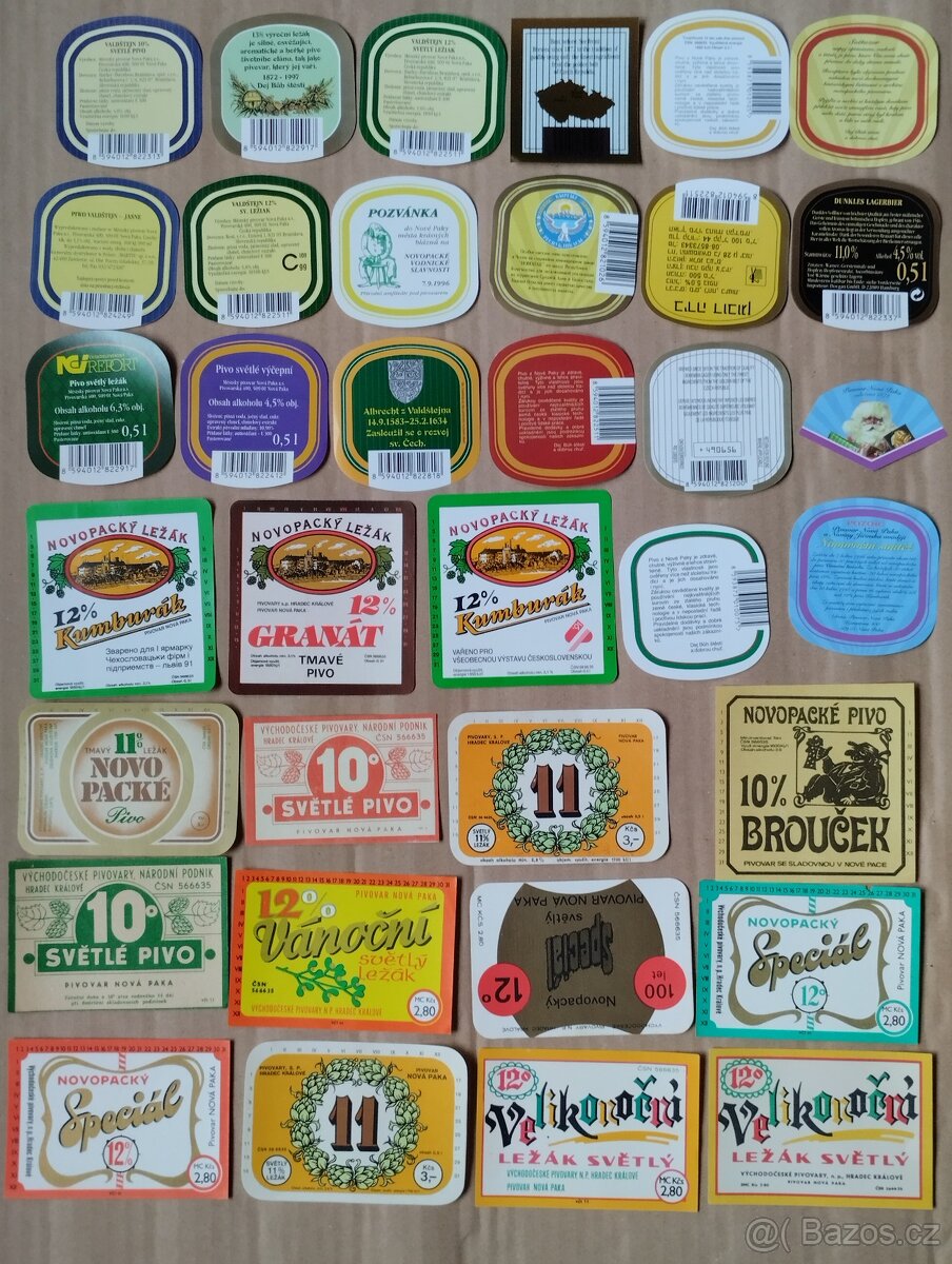 Prodám 53 kusů pivních etiket - 2