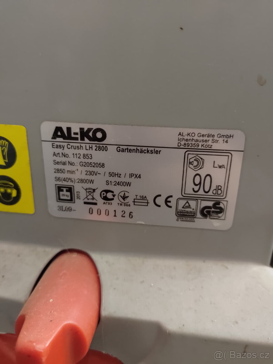 Drtič větví ALKO Easy Crush LH 2800 - 2