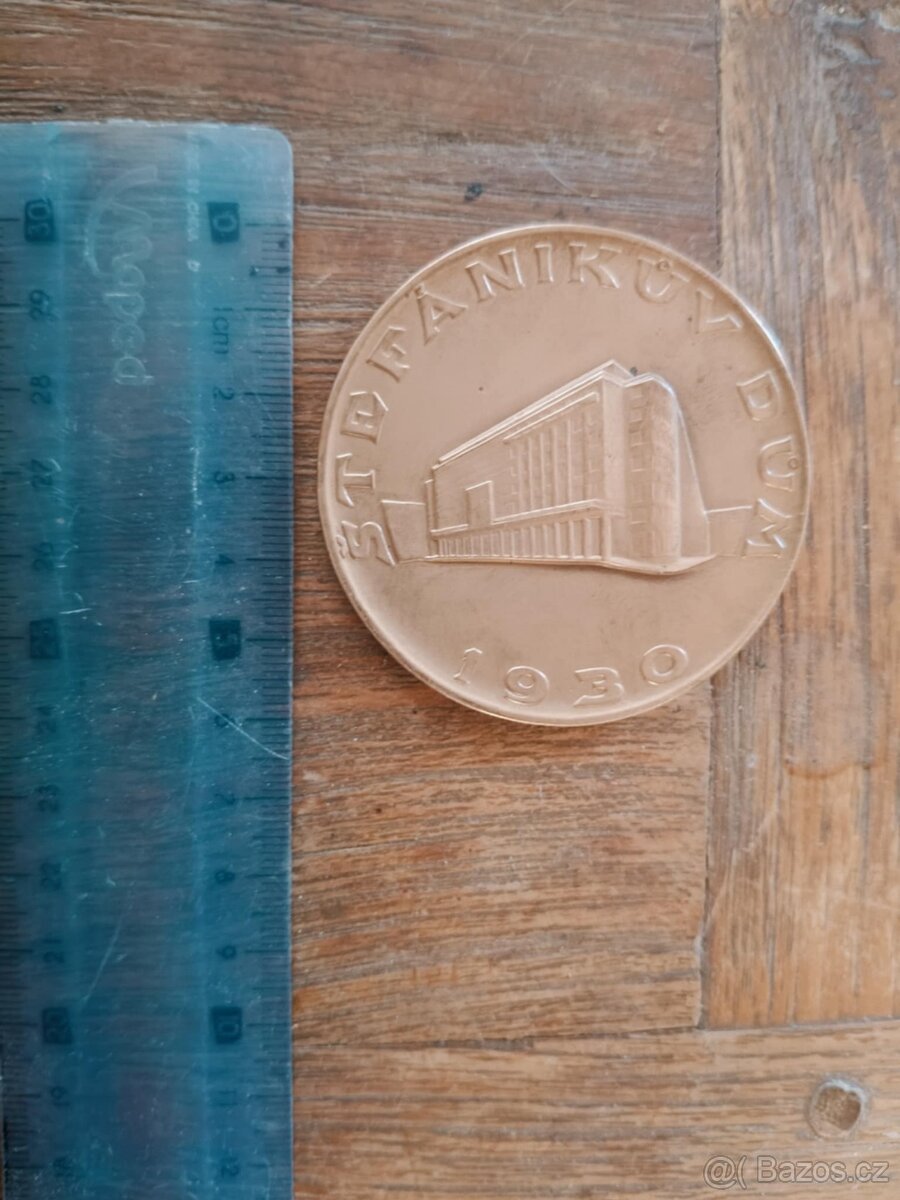 Pamětní bronzová medaile M. R. Štefánik 1920–1930 – Štefánik - 2