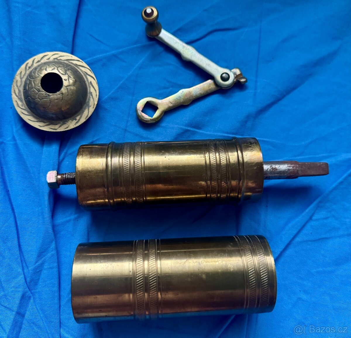 starý mosazný mlýnek na kávu Acar Degirmenleri - 2