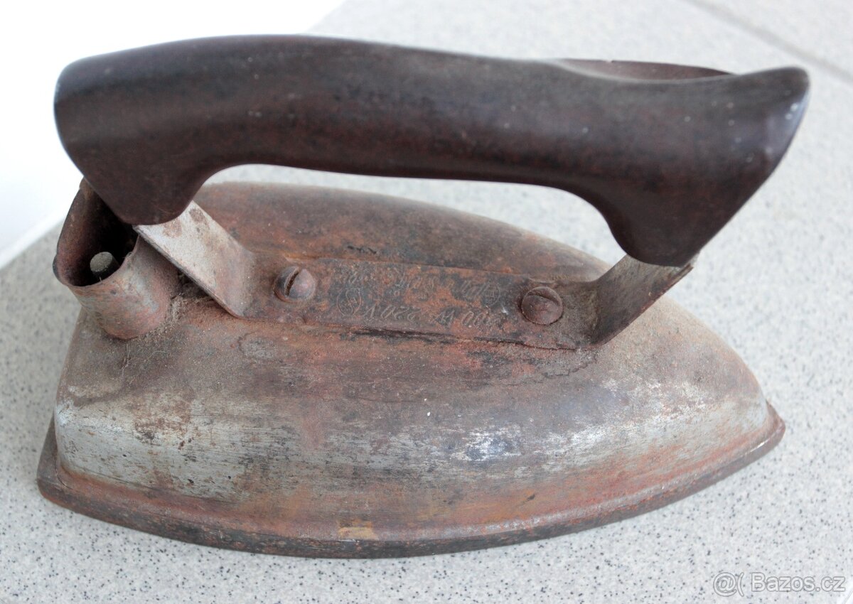 Retro elektrická žehlička - Prošvic - 2