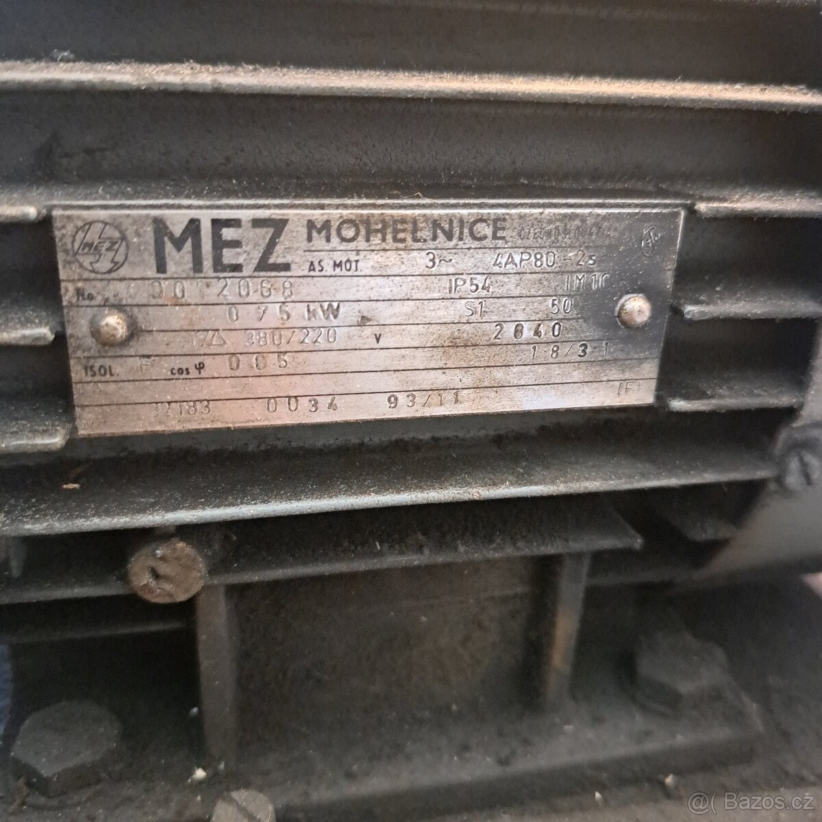 Prodám elektromotor 0,75kW - 2
