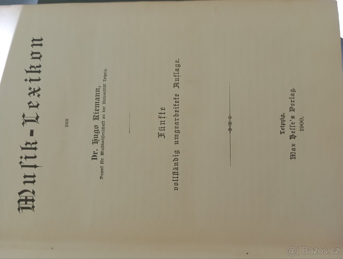 Stará kniha (rok 1900). - 2