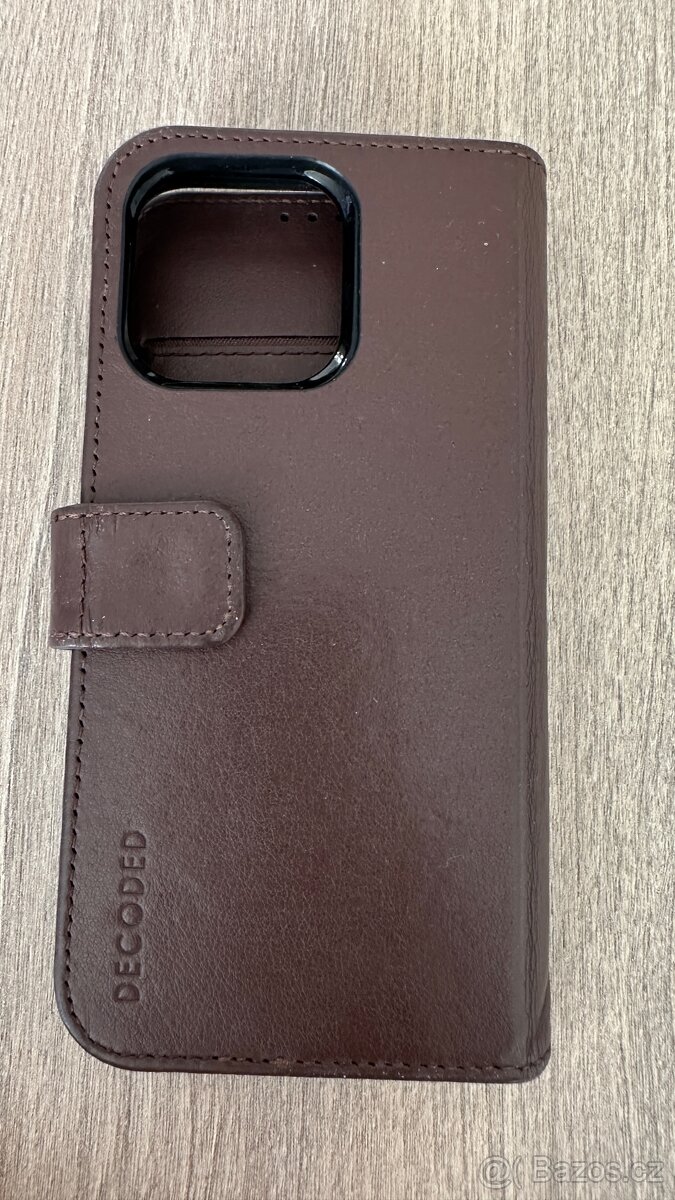 Kryt Kožený Decoded 2v 1 na iPhone 14 pro - 2