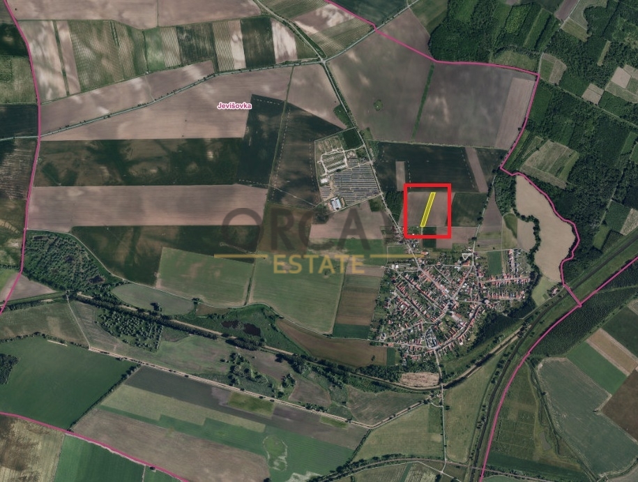 Nabídka pozemku v k.ú. Jevišovka o výměře 4245 m2 - 2
