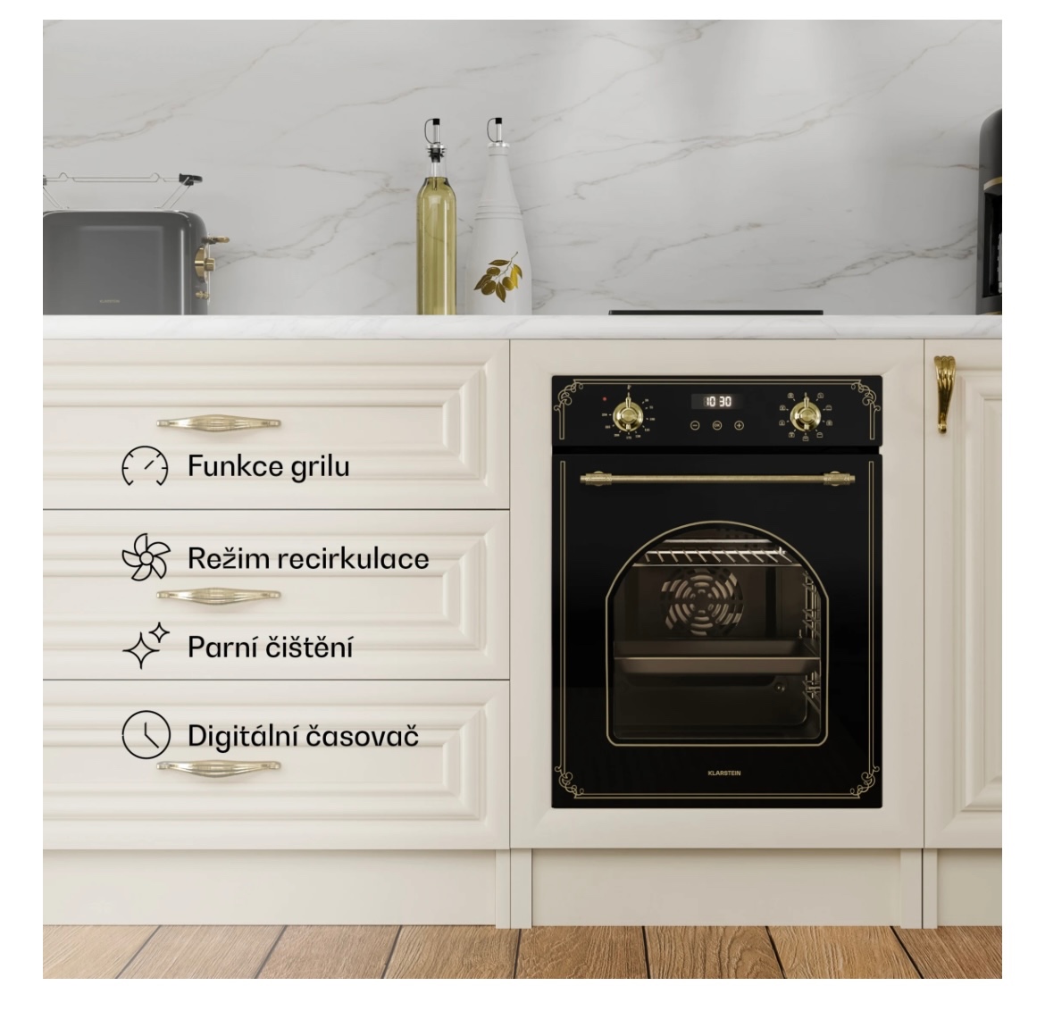 Vestavná trouba Klarstein 45 cm - 2