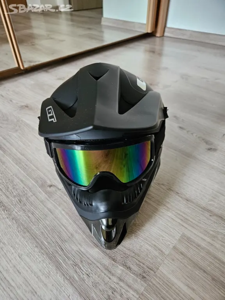 Nová Full Face přilba GT Bikes vel. M + brýle - Sleva - 2