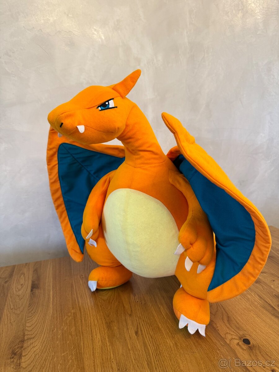 Velký plyšák pokemon charizard - 2