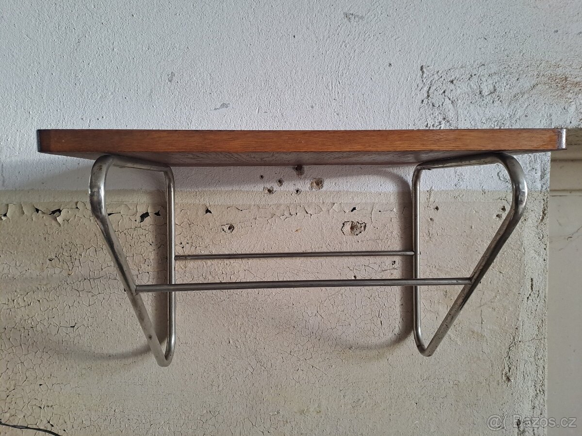 chrom, chromovaná polička THONET - HALABALA - 2