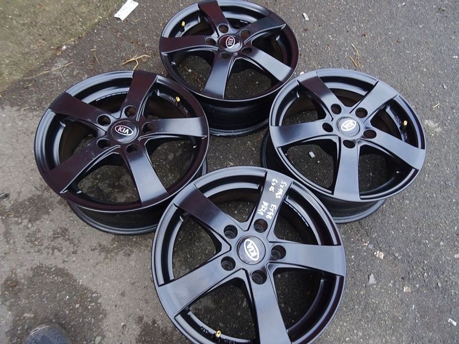 Alu disky černé na Kia, Hyundai 15", 5x114.3, ET 48, šíře 6 - 2