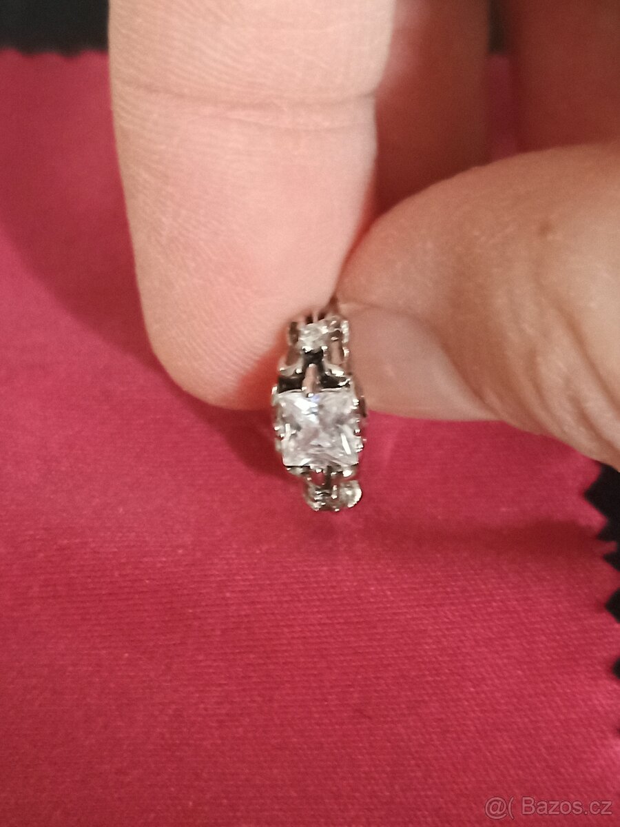 Náušnice chirurgická ocel s zirkony - 2