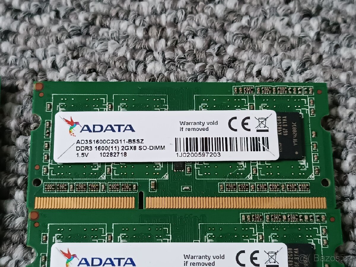 DDR3 SO-DIMM 1600MHz 2GB 1.5V - 2