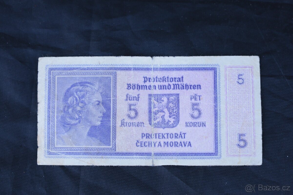 PĚT KORUN PROTEKTORÁT bez data - 2