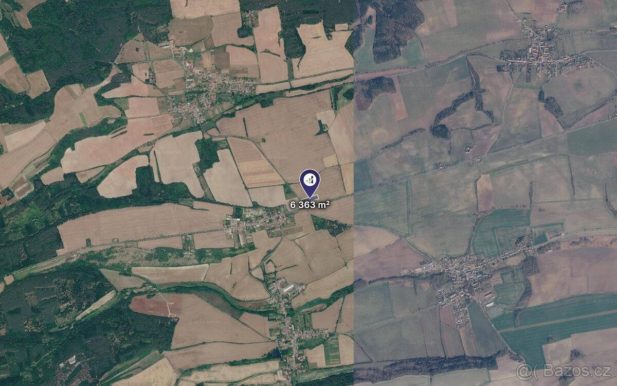 Prodej podílu 1/3 pole 2 121 m², Malíkovice - 2