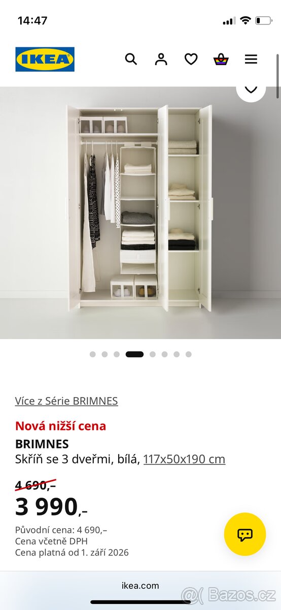 skříně Brimnes Ikea - 2