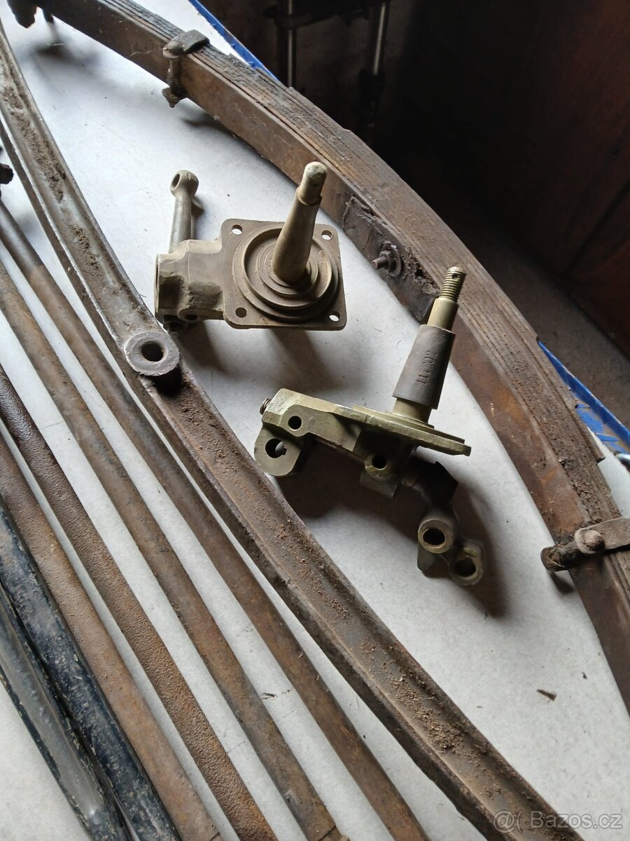 TATRA 12 - Přední náprava + př. a zadní listové pero - 2