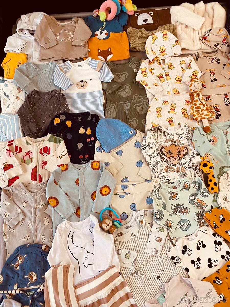 Balík oblečení na miminko 0-6 měsíců - 2