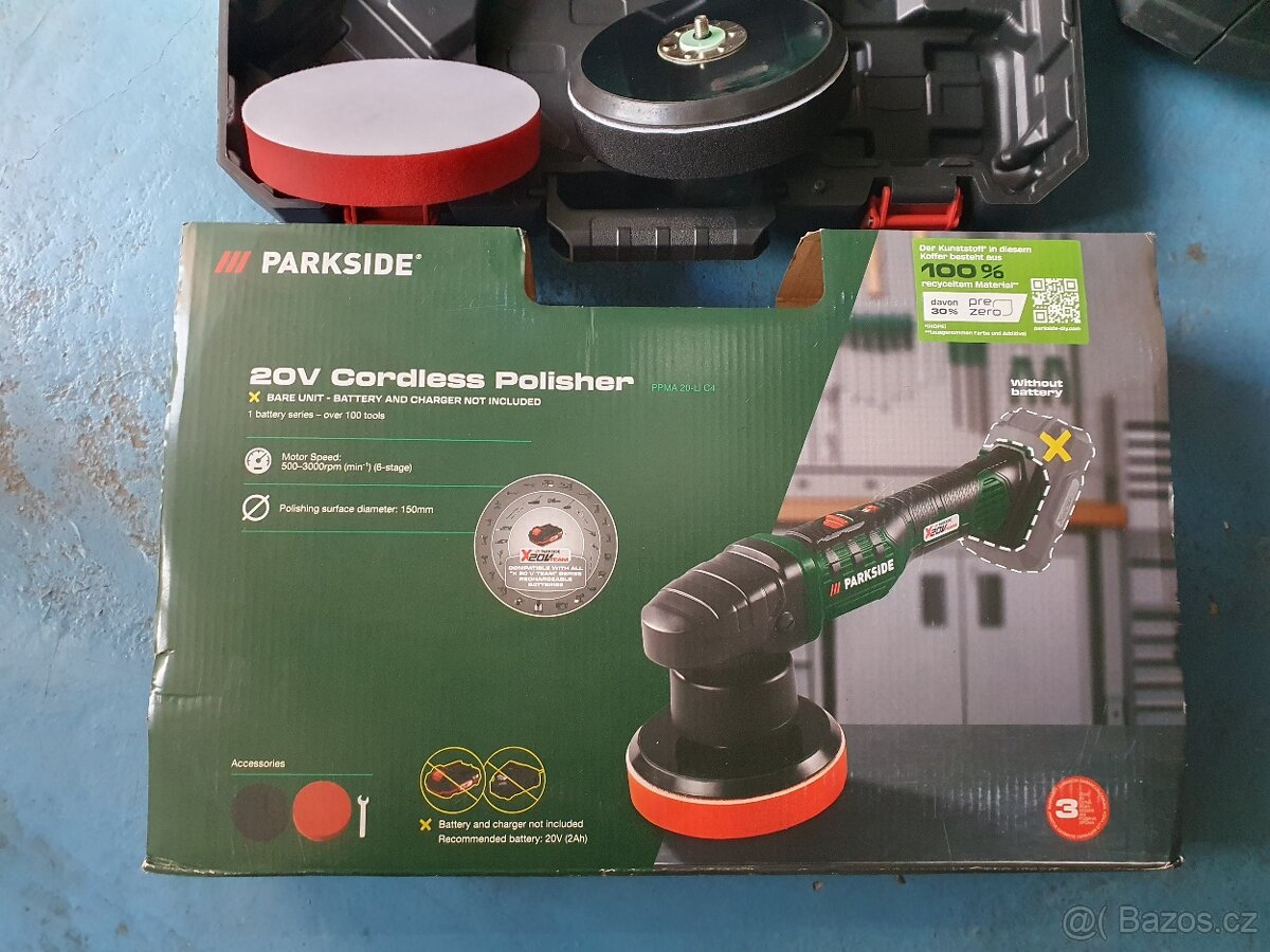 Parkside aku Leštička na autolak - 2