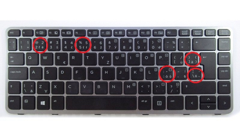 Náhradní české klávesnice k notebookům - 2