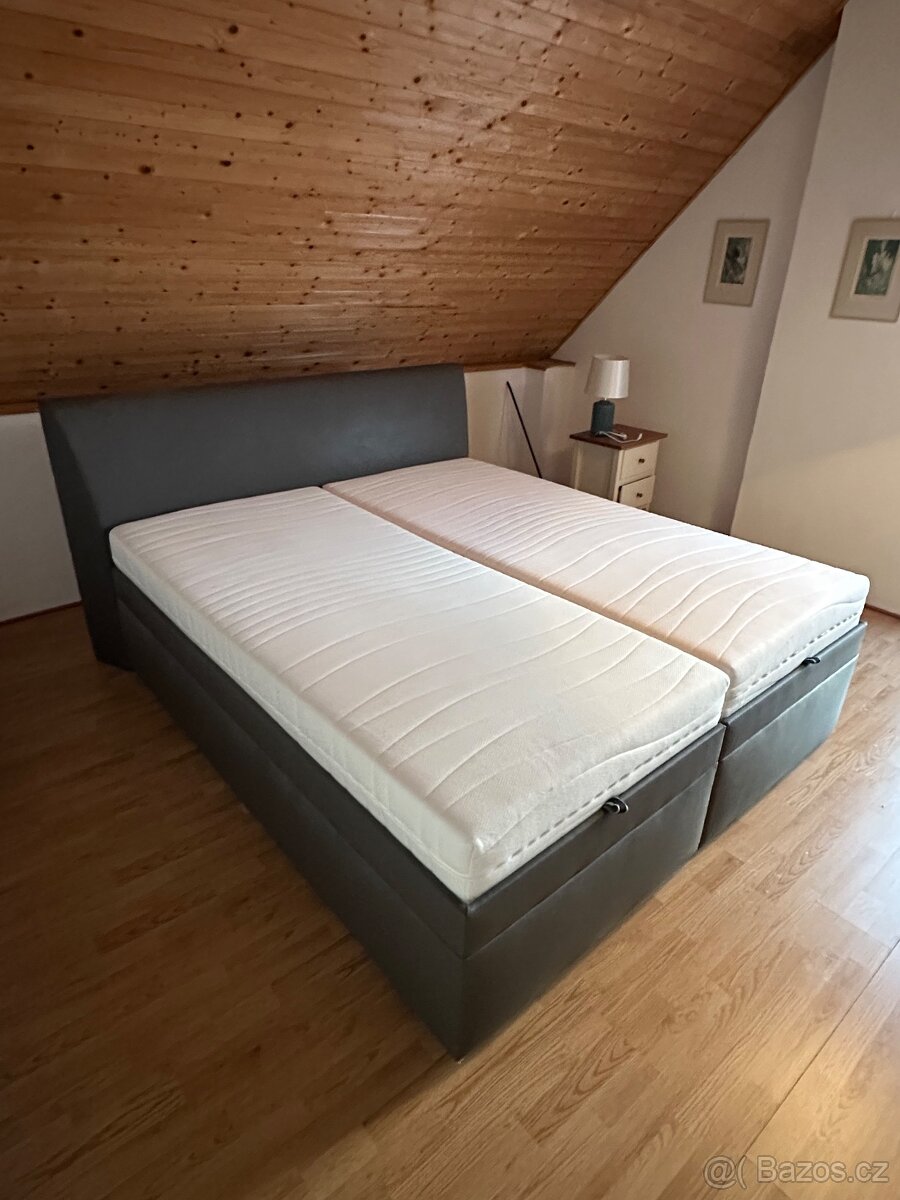 luxusní postel 180 × 200 cm – jako nová - 2