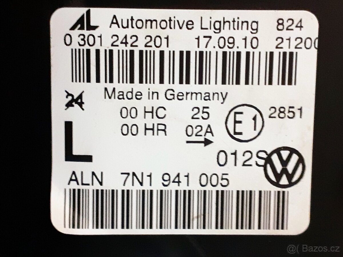 Levé přední světlo Vw Golf Sportsvan 517941005A - 2