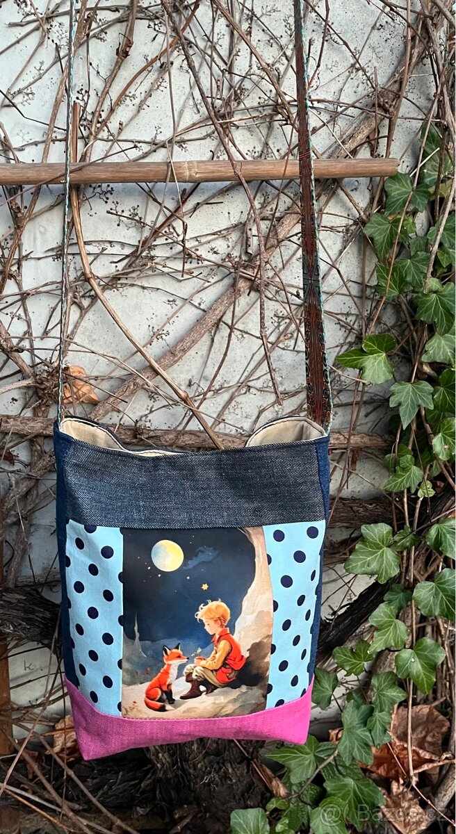 Jeansová crossbody kabelka Malý princ - 2
