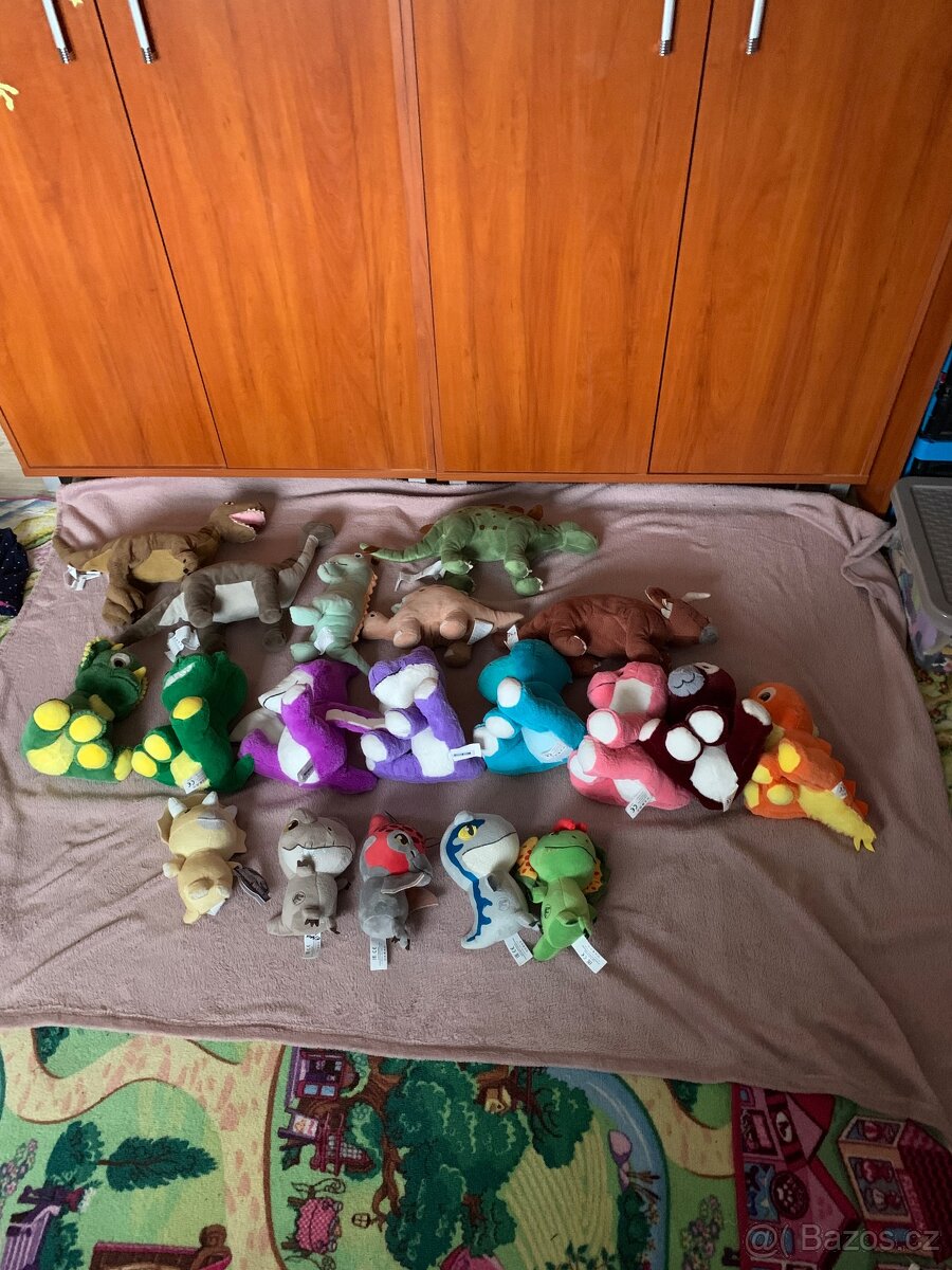 Sbírka plyšových dinosaurů, 19 kusů - 2