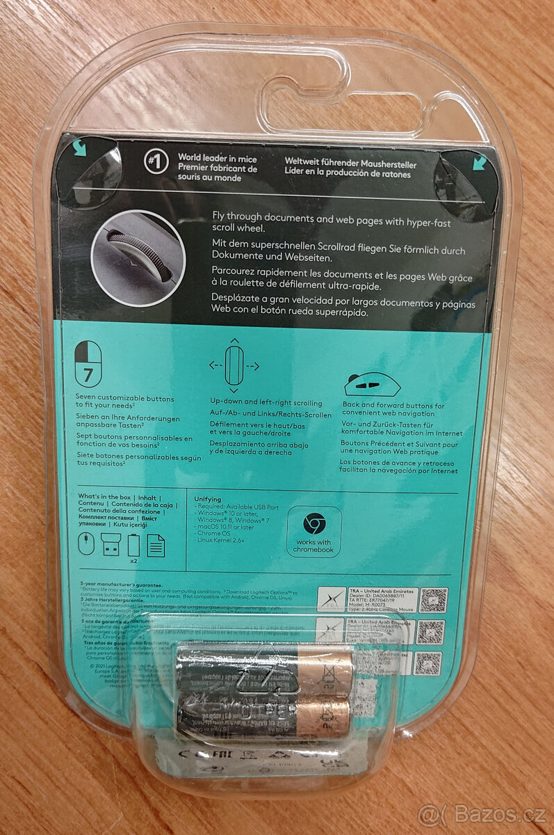 Nerozbalena - Logitech Marathon Mouse M705 - 2