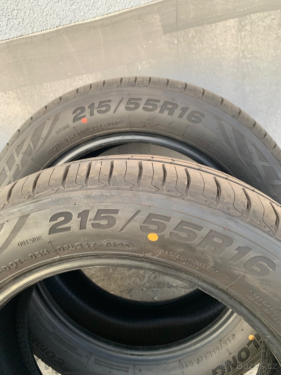 Letní pneumatiky 215/55 R16 – Barum + Linglong – pěkný stav - 2