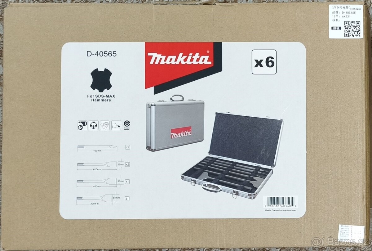 Makita D-40565 sada sekáčů 6 ks - 2