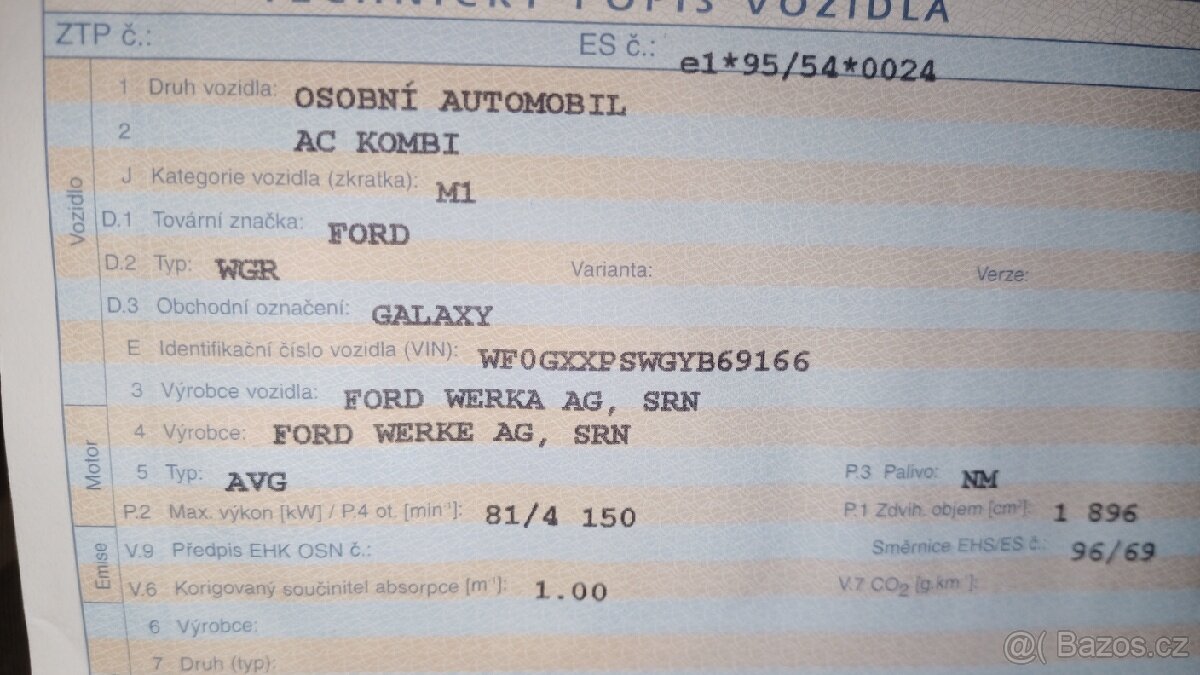 Ford Galaxy 1 9tdi - 2