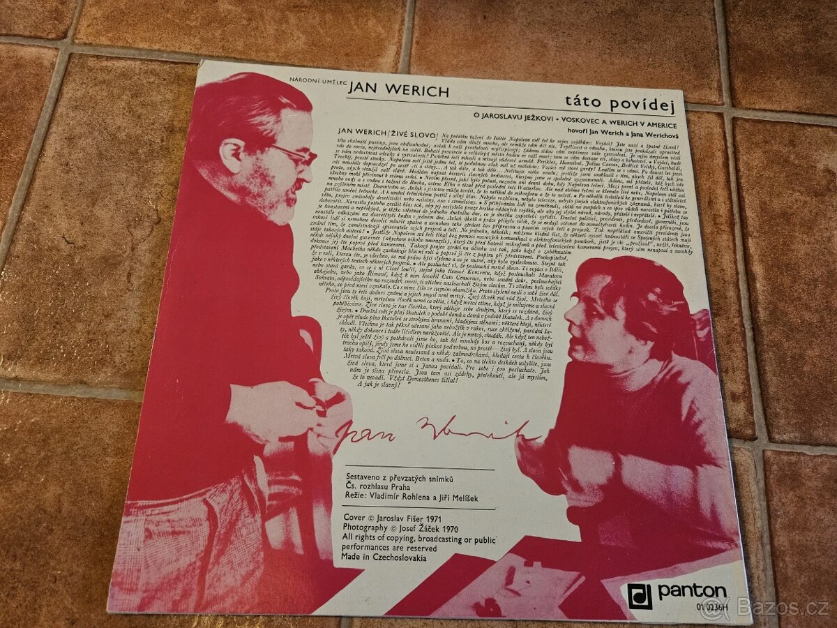 Jan Werich - Táto povídej (2 LP) - 2