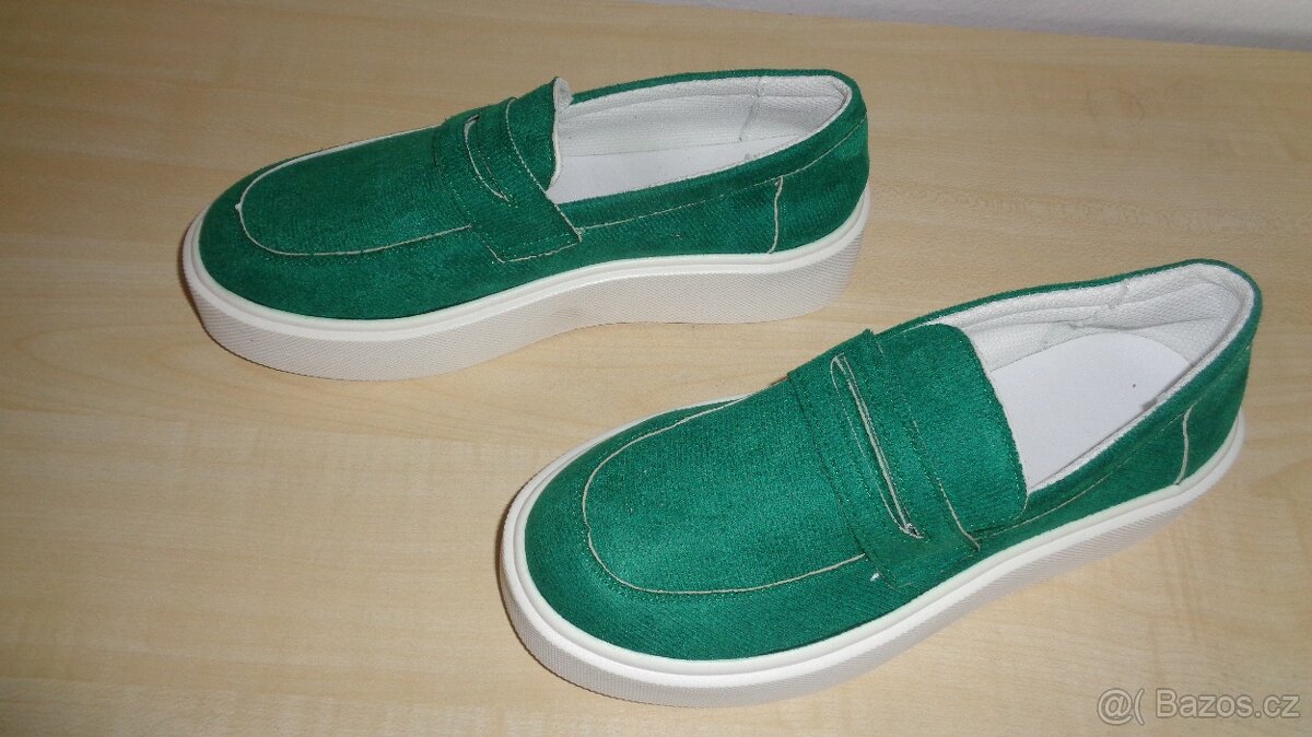 Dámské NOVÉ zelené boty vel.39-40 - 2