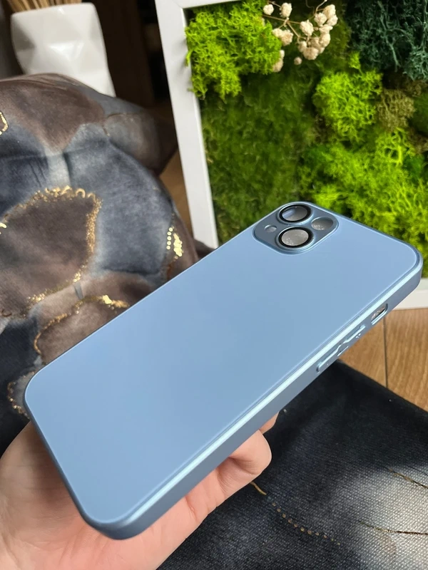 nový lesklý modrý kryt iphone 13 - 2