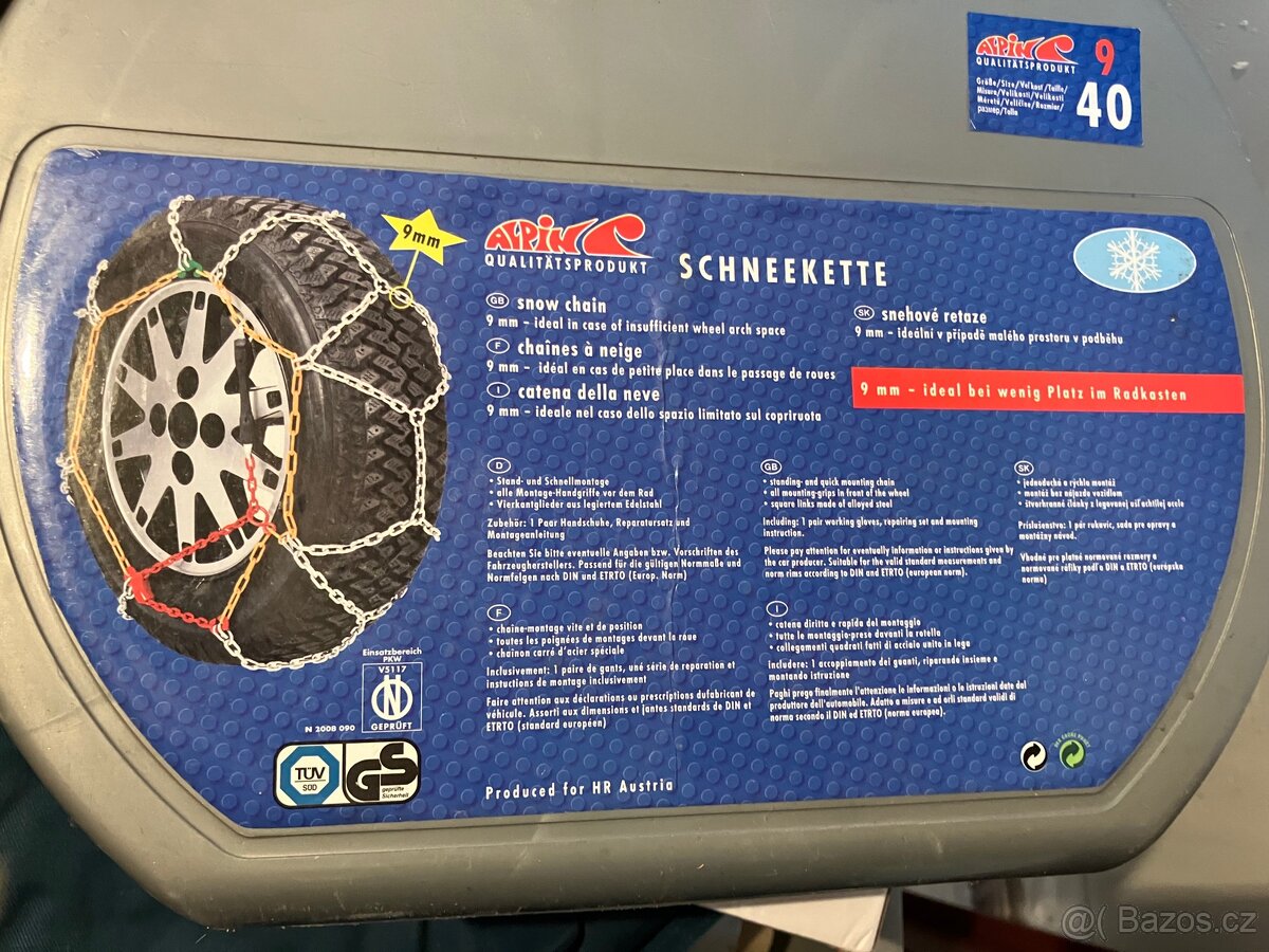 Snehove retezy Alpin velikost 40, 9 mm - 2