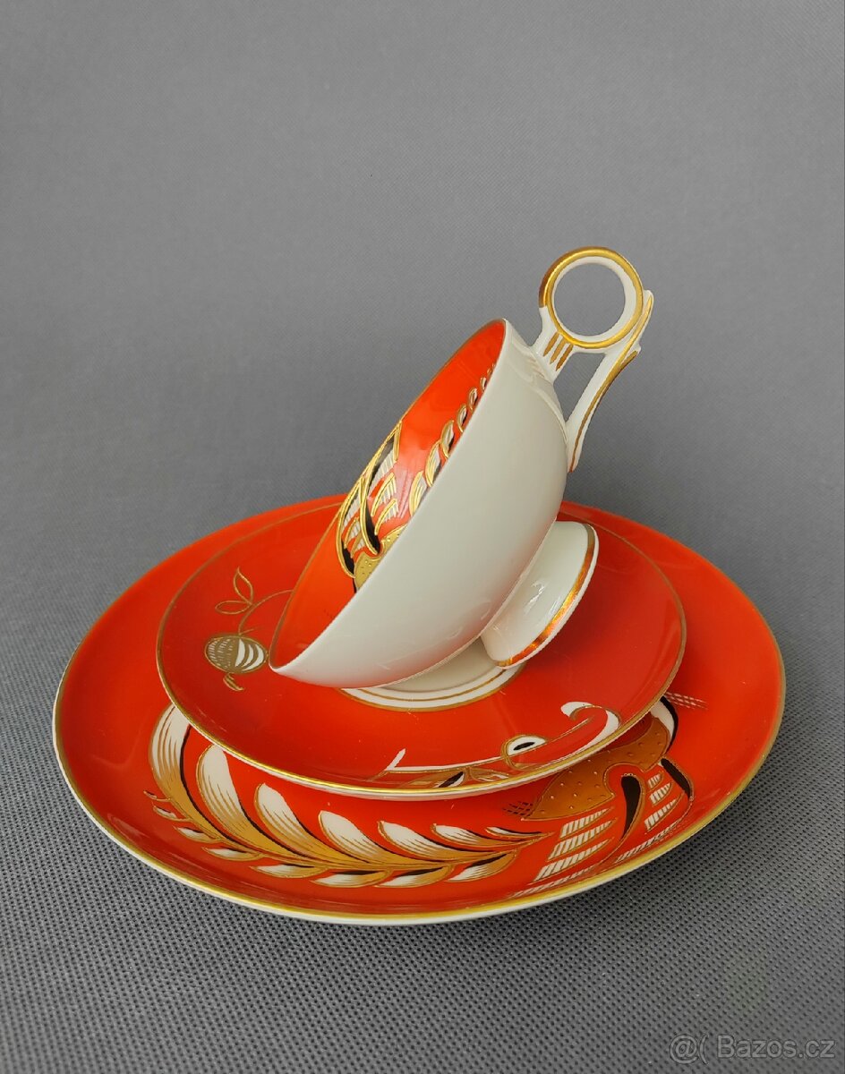 Sběratelský ručně malovaný porcelánový set Wallendorf - 2