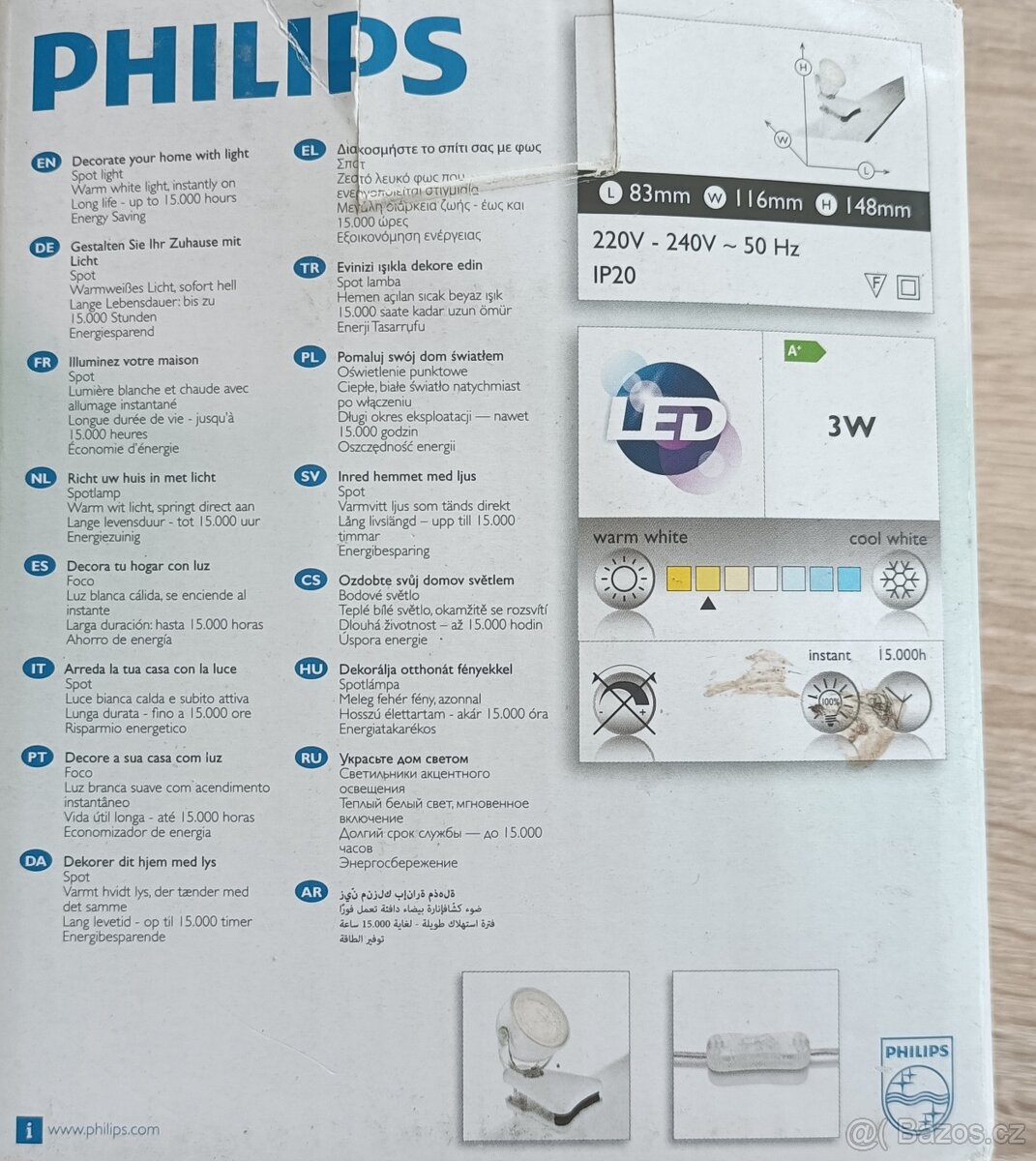 Led lampička "skřipec - 2