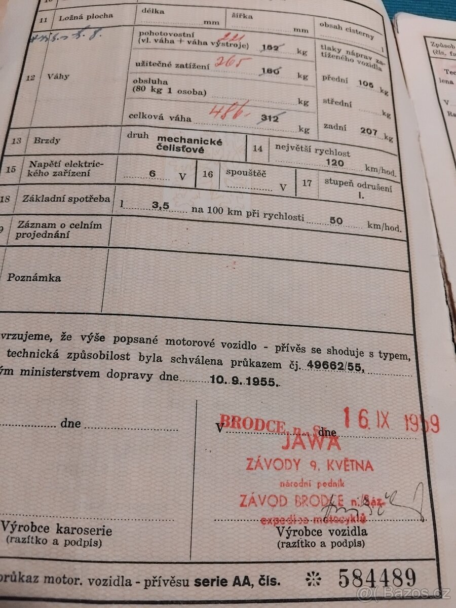 Jawa 350/354 + sidecar 560 - 2