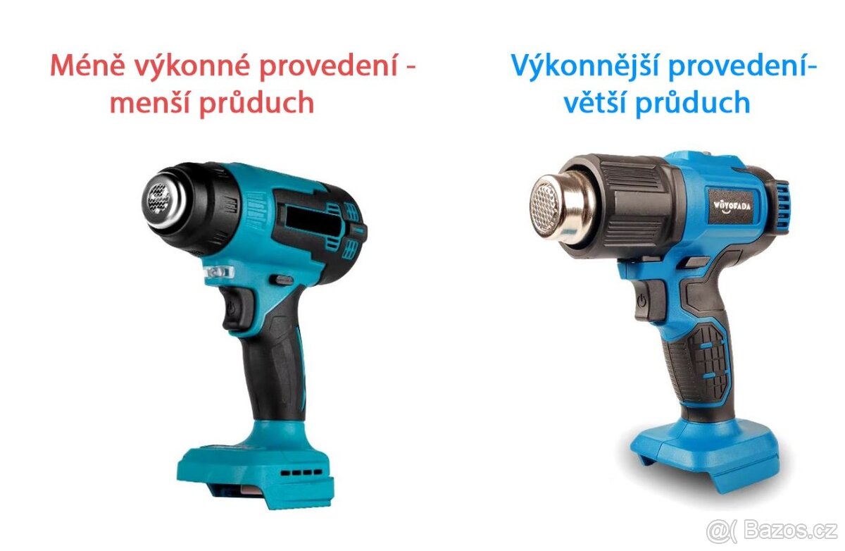 Aku horkovzdušná pistole pro Makitu 18V - sleva - skladem - 2