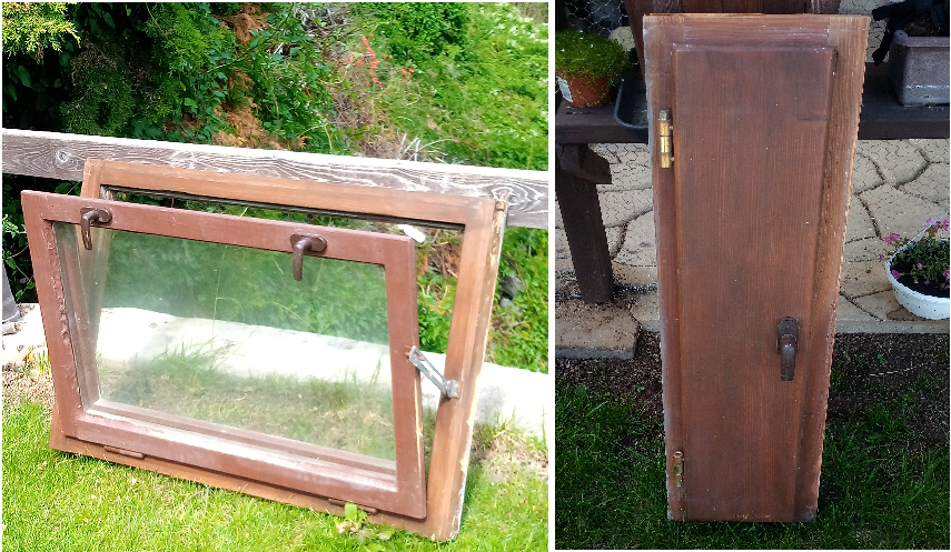 Prodám prosklené dveře + okno + ventilačku - 2