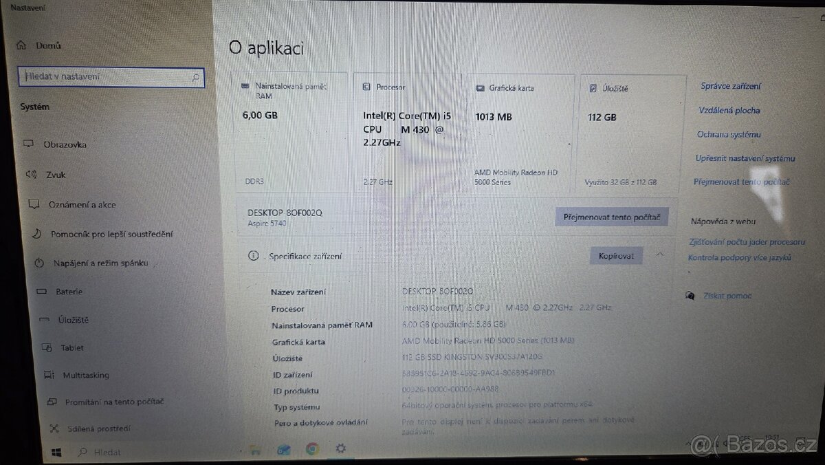 Notebook Acer Aspire 5740G idealni na internet a filmy - 2