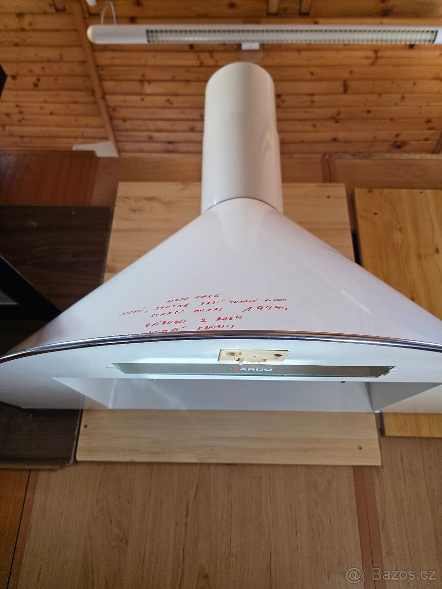 ARDO komínový odsávač par, 90cm, bílý, záruka 2 roky - 2