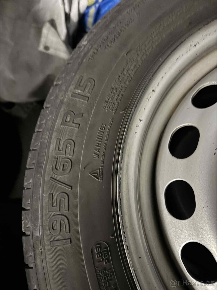Plechová sada pneu na caddy 195/65/15 - 2