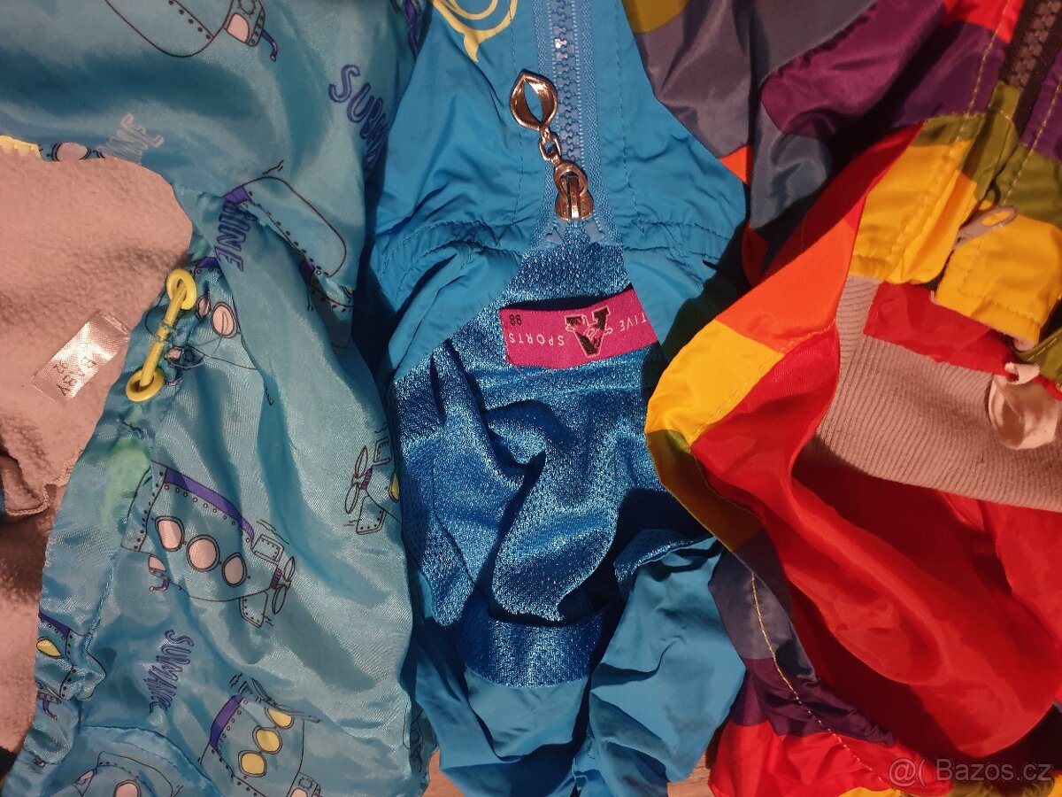 Šusťáková bunda dívčí, chlapecká vel. 92, 98 - 2